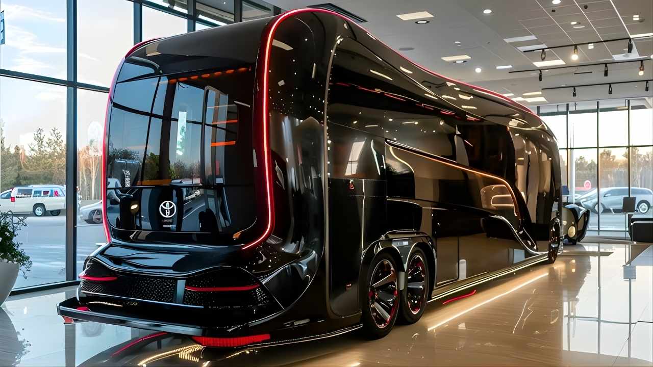 Futuristic 2026 Toyota Previent Motorhome Promises Premium Travel Comfort With Smart Interior And Hybrid Engine